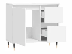 Armario de baño madera contrachapada 65x33x60 cm ES724649 Mueble De Pared Para Baño