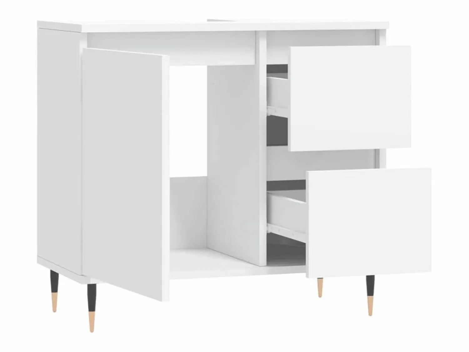 Armario de baño madera contrachapada 65x33x60 cm ES724649 Mueble De Pared Para Baño