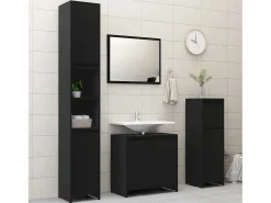 vidaxl Armario de baño madera contrachapada 30x30x95 cm