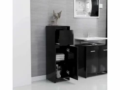 vidaxl Armario de baño madera contrachapada 30x30x95 cm