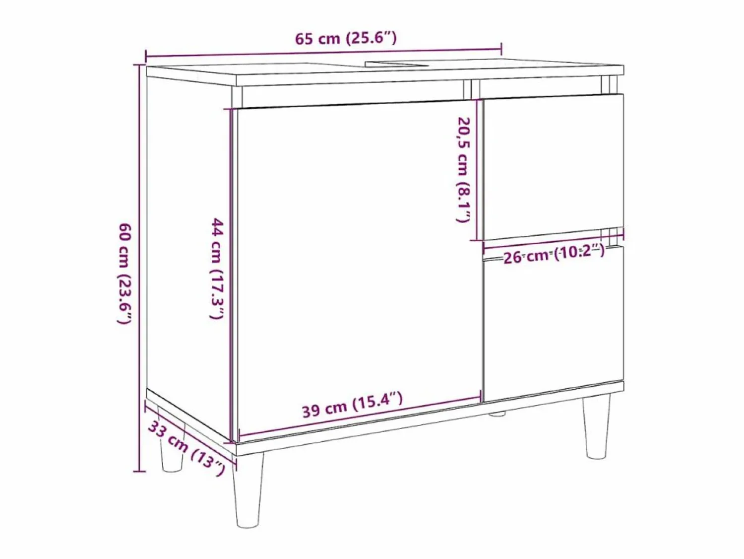 Discount Armario de baño madera contrachapada roble Sonoma 65x33x60 cm Estantería Sobre Inodoro