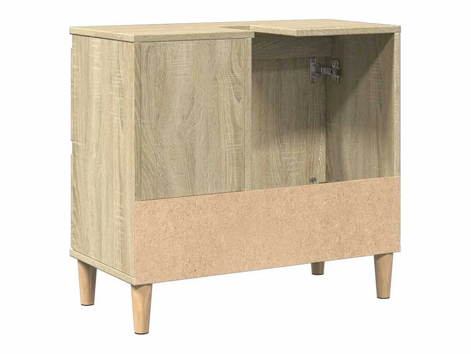 Discount Armario de baño madera contrachapada roble Sonoma 65x33x60 cm Estantería Sobre Inodoro