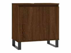 vidaxl Armario de baño madera de ingeniería marrón roble 58x33x60 cm