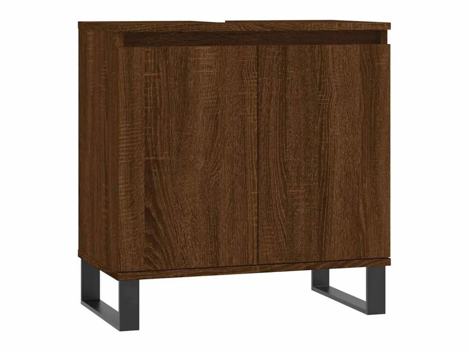 vidaxl Armario de baño madera de ingeniería marrón roble 58x33x60 cm