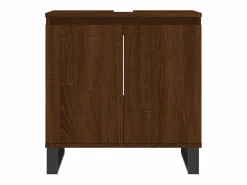 vidaxl Armario de baño madera de ingeniería marrón roble 58x33x60 cm