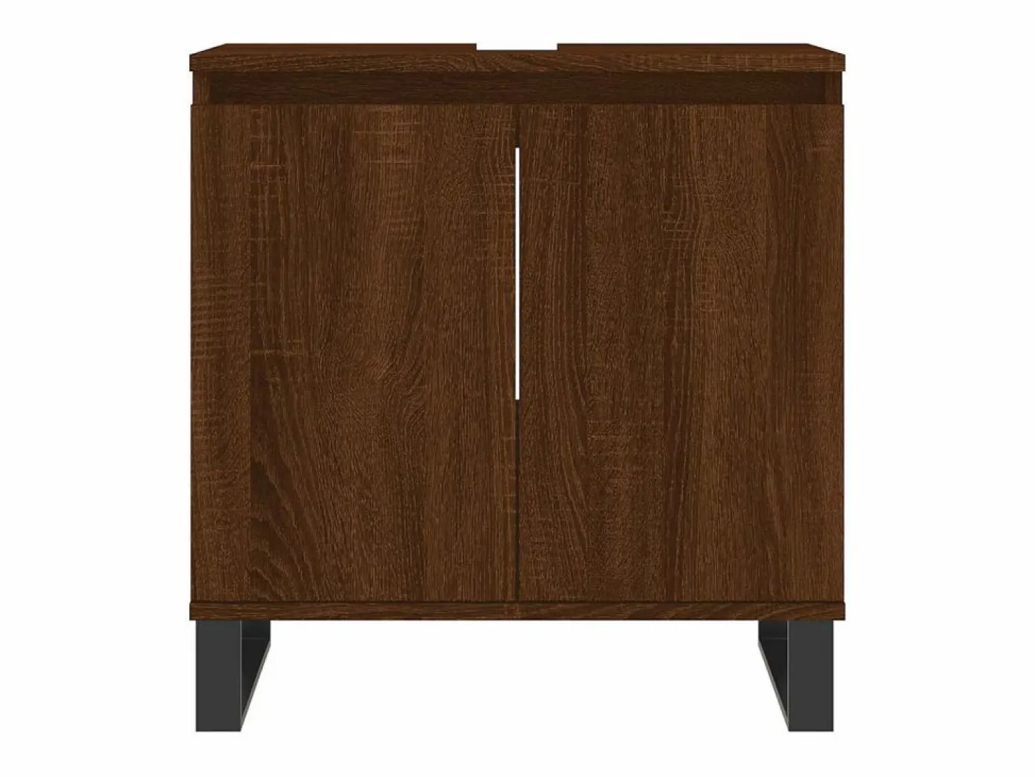 vidaxl Armario de baño madera de ingeniería marrón roble 58x33x60 cm