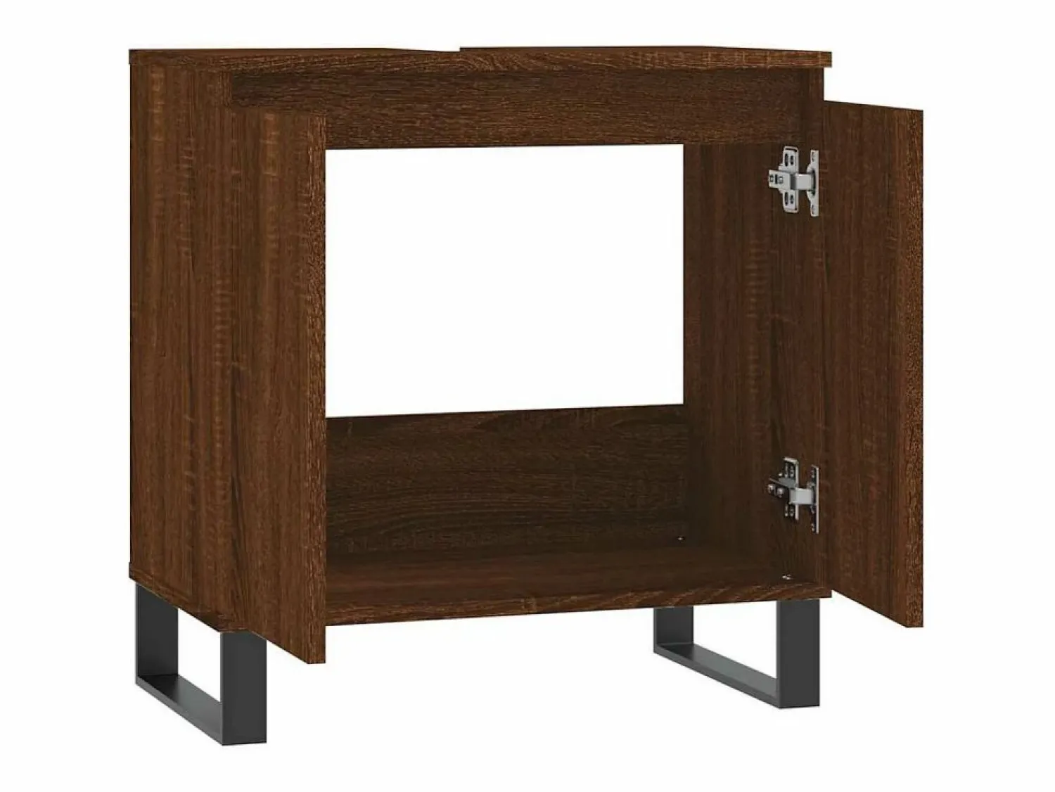 vidaxl Armario de baño madera de ingeniería marrón roble 58x33x60 cm
