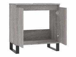 Clearance Armario de baño madera de ingeniería Sonoma 58x33x60 cm ES770134 Gris