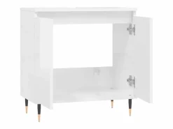 Armario de baño madera de ingeniería brillo 58x33x60 cm ES914987