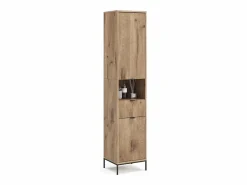 New Vicco Armario de baño roble vikingo 40x35x190 eliza Color natural oscuro