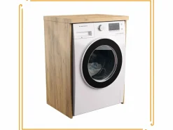 Online Armario de baño sobre lavadora y secadora, columna de almacenamiento de roble Craft para electrodomésticos. Beige