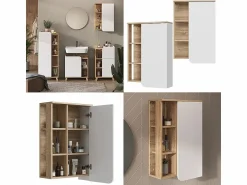 Online Vicco Armario de baño sonoma/blanco 50x20x75 karen Color natural claro