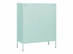 vidaxl Armario de cajones de acero verde mint 80x35x101,5 cm