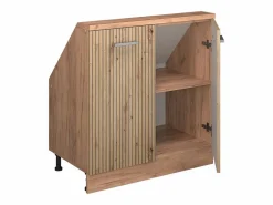 Online Vicco Armario de cocina para techo inclinado roble artesanal 80x46x81.6 r-line Color natural claro