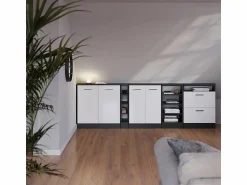 Best Armario de cocina para techo inclinado alto brillo 80x46x81.6 r-line Armario Para Buhardilla
