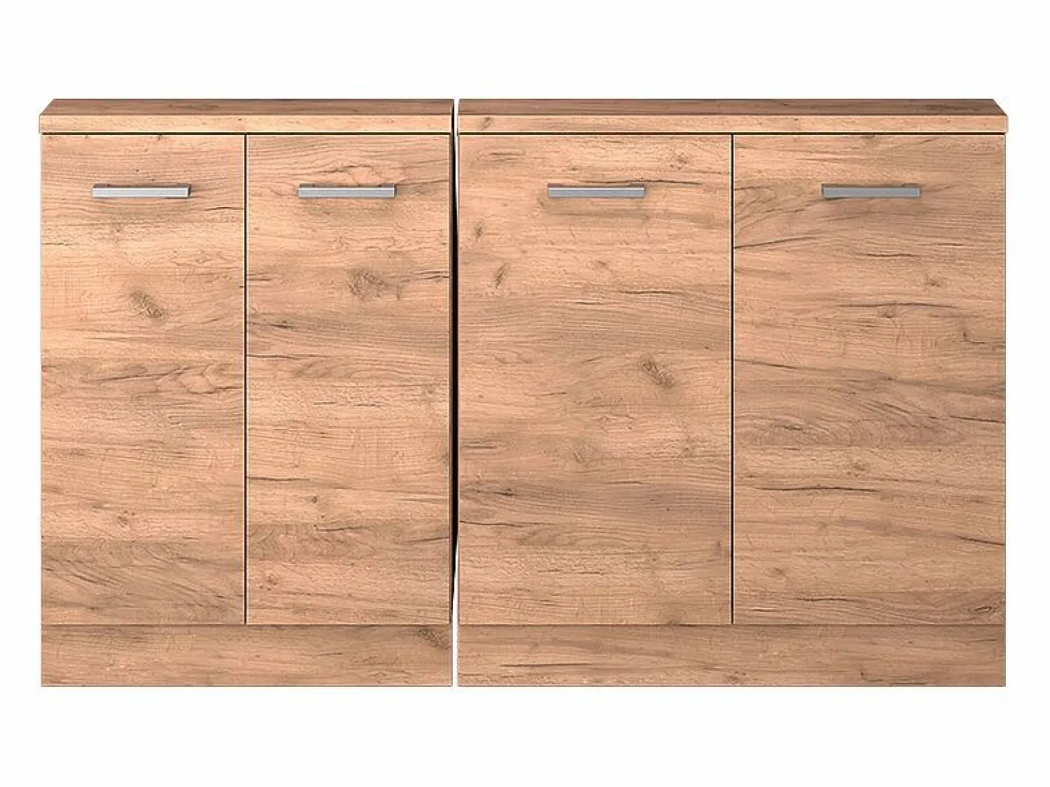Clearance Vicco Armario de cocina para techo inclinado roble dorado 140x46x81.6 r-line Color natural oscuro