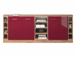 Vicco Armario de cocina para techo inclinado de alto brillo 210x46x81.6 r-line