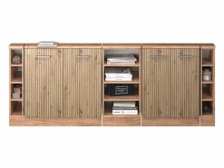 New Armario de cocina para techo inclinado roble artesanal 210x46x81.6 r-line Armario Para Buhardilla
