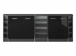 Vicco Armario de cocina para techo inclinado brillo intenso 210x46x81.6 r-line