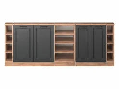 Discount Vicco Armario de cocina para techo inclinado antracita casa de campo 210x46x81.6 r-line Gris antracita