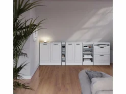 Vicco Armario de cocina para techo inclinado blanco casa de campo 60x46x81.6 r-line Blanco roto