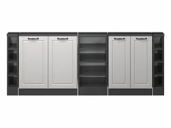 Online Armario de cocina para techo inclinado blanco casa de campo 210x46x81.6 r-line Armario Para Buhardilla