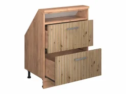 Clearance Armario de cocina para techo inclinado roble artesanal 60x46x81.6 r-line Armario Para Buhardilla