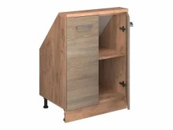 Clearance Vicco Armario de cocina para techo inclinado sonoma 60x46x81.6 r-line Color natural claro