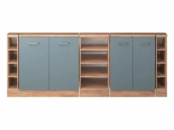 Vicco Armario de cocina para techo inclinado gris ado 210x46x81.6 r-line