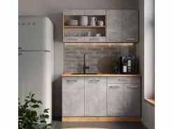 Discount Vicco Armario de cocina para techo inclinado hormigón 60x46x81.6 r-line Gris claro