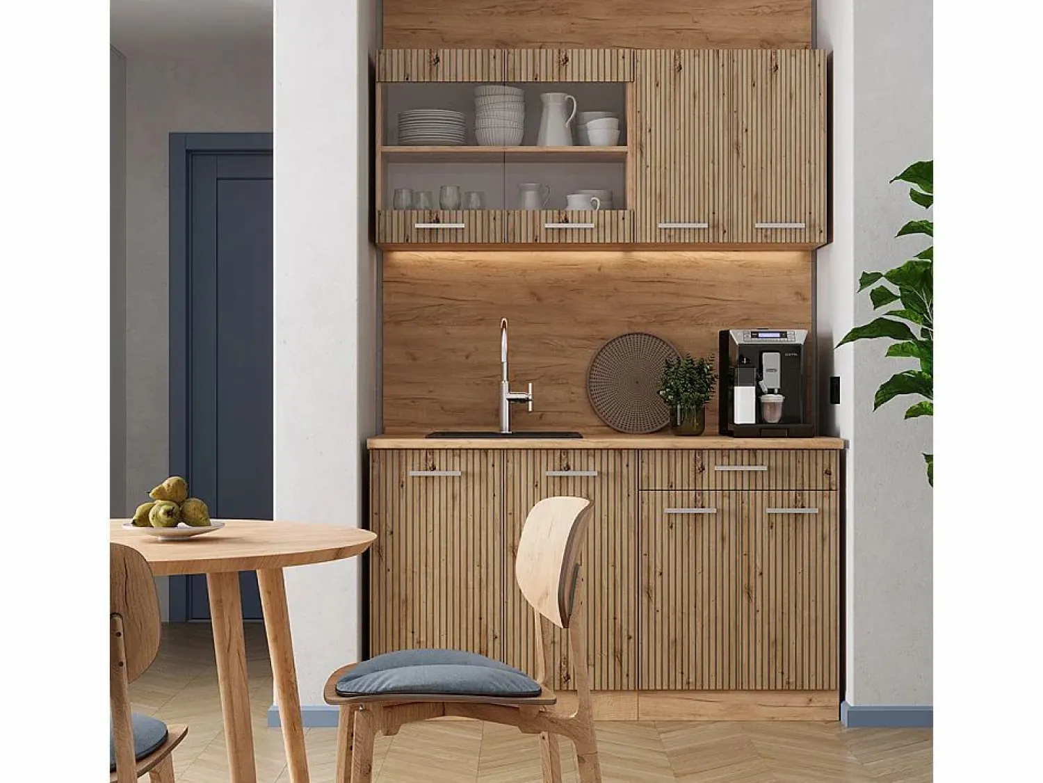 Sale Armario de cocina para techo inclinado roble artesanal 60x46x81.6 r-line Armario Para Buhardilla