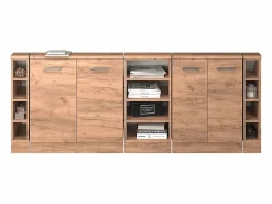 Outlet Armario de cocina para techo inclinado roble dorado 210x46x81.6 r-line Armario Para Buhardilla