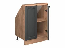 Clearance Armario de cocina para techo inclinado antracita casa de campo 60x46x81.6 r-line Armario Para Buhardilla