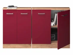 Vicco Armario de cocina para techo inclinado de alto brillo 140x46x81.6 r-line