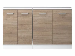 Outlet Armario de cocina para techo inclinado sonoma 140x46x81.6 r-line Armario Para Buhardilla