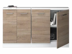 Outlet Armario de cocina para techo inclinado sonoma 140x46x81.6 r-line Armario Para Buhardilla