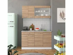 Outlet Armario de cocina para techo inclinado sonoma 140x46x81.6 r-line Armario Para Buhardilla