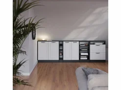 Vicco Armario de cocina para techo inclinado blanco casa de campo 80x46x81.6 r-line