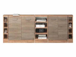 Vicco Armario de cocina para techo inclinado sonoma 210x46x81.6 r-line
