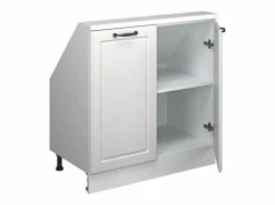 Hot Armario de cocina para techo inclinado blanco casa de campo 80x46x81.6 r-line Armario Para Buhardilla