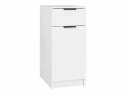 Discount vidaxl Armario de escritorio madera contrachapada 33,5x50x75 cm Blanco