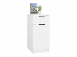 Discount vidaxl Armario de escritorio madera contrachapada 33,5x50x75 cm Blanco