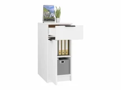 Discount vidaxl Armario de escritorio madera contrachapada 33,5x50x75 cm Blanco