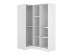 Vente-unique Armario de esquina 3 puertas L132 cm en color - LISTOWEL