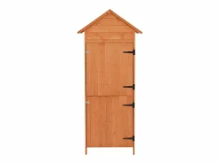 Clearance Armario de jardín marrón 42,5x64x190 cm Armario De Jardín