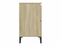 Clearance Armario de lavabo madera contrachapada roble Sonoma 80x33x60 cm Mueble De Lavabo