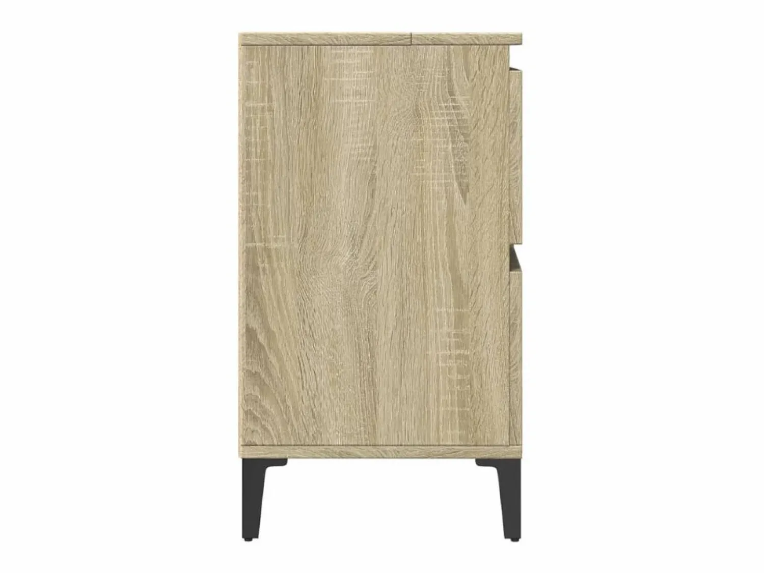 Clearance Armario de lavabo madera contrachapada roble Sonoma 80x33x60 cm Mueble De Lavabo