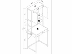 Outlet Armario de lavadora Edino Mueble Para Lavadora
