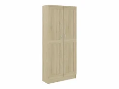 vidaxl Armario de libros contrachapada color roble 82,5x30,5x185,5 cm