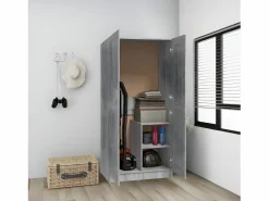 Armario de madera contrachapada Sonoma 82,5x51,5x180 cm ES230124
